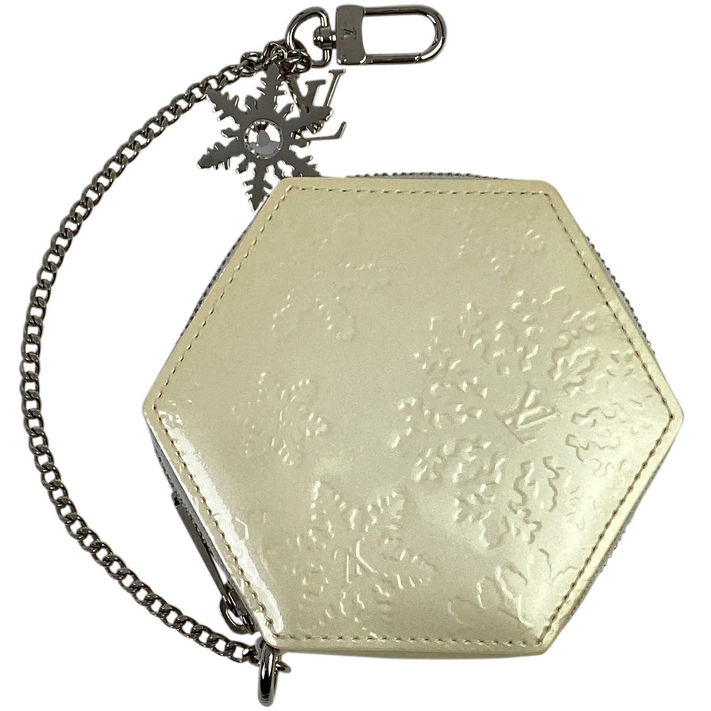 Louis Vuitton Porte Monnaie Flacon Coin Monogram Vernis Perle